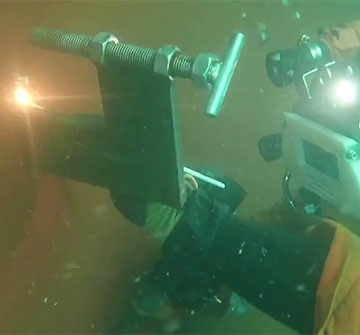 underwater repair and construction - welding